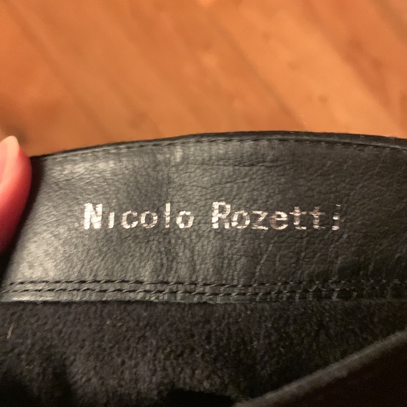 Black suede winter boots on an natural fur, European size 37 - Picture 9 of 15